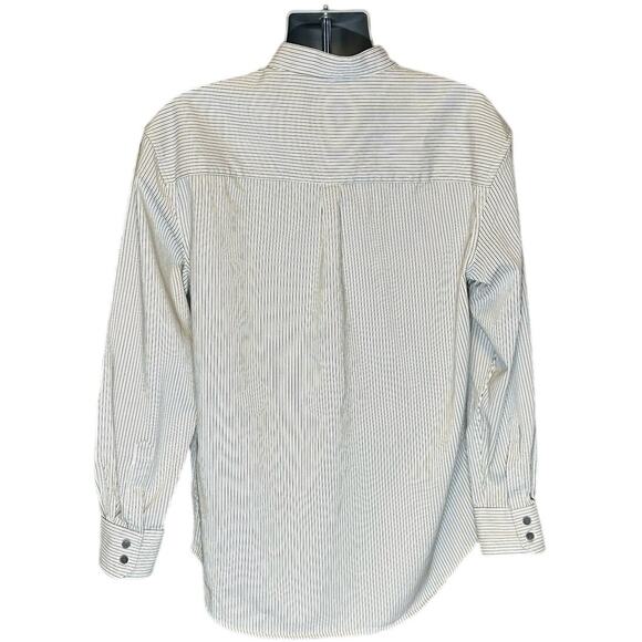 Weston Trading Celtic Ranchwear Irish Tradition Stripe Shirt Size XL Collarless - Picture 2 of 7